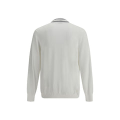 Brunello Cucinelli White Cotton Cardigan