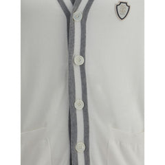 Brunello Cucinelli White Cotton Cardigan