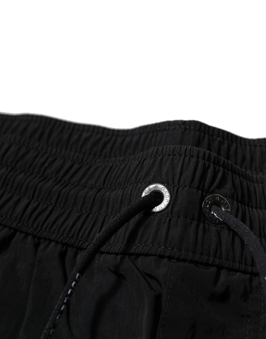Svart polyester strandtøy herreshorts badetøy