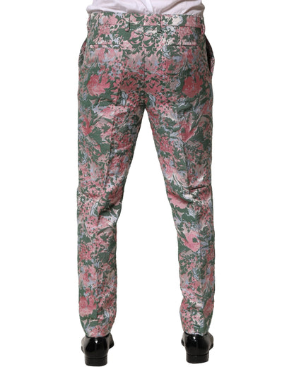 Dolce &amp; Gabbana Flerfargede Blomsterjacquardbukser