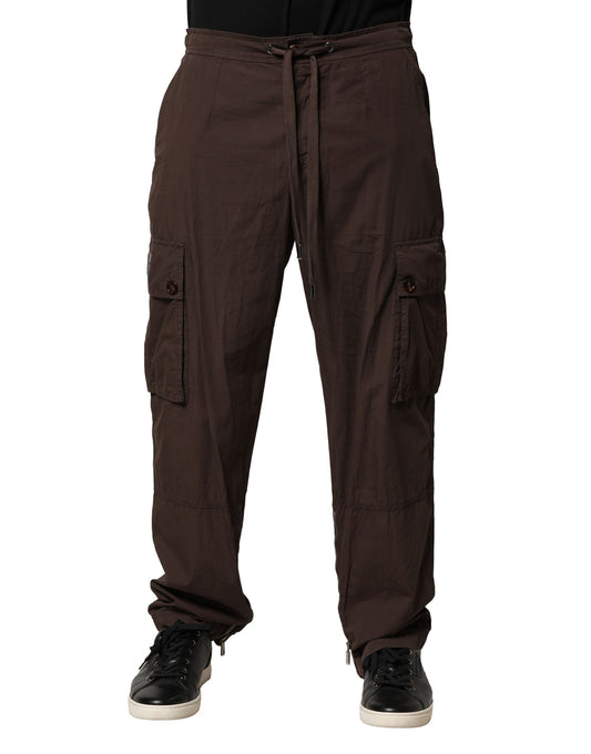 Dolce &amp; Gabbana Bruna Bomull Cargo Jogger Herrbyxor