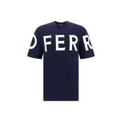 Ferragamo Blue Cotton T-Shirt