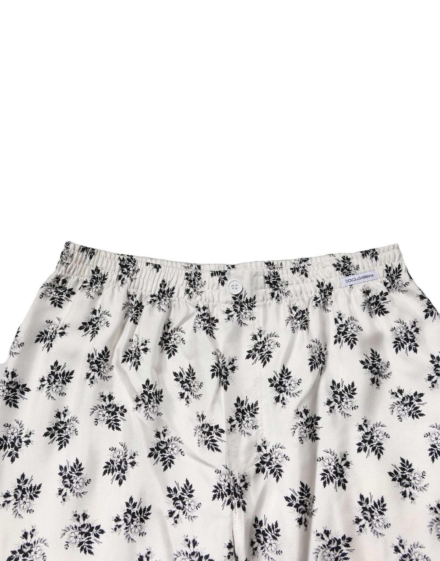 Dolce &amp; Gabbana Vita Blommiga Sidenbyxor Casual Lounge