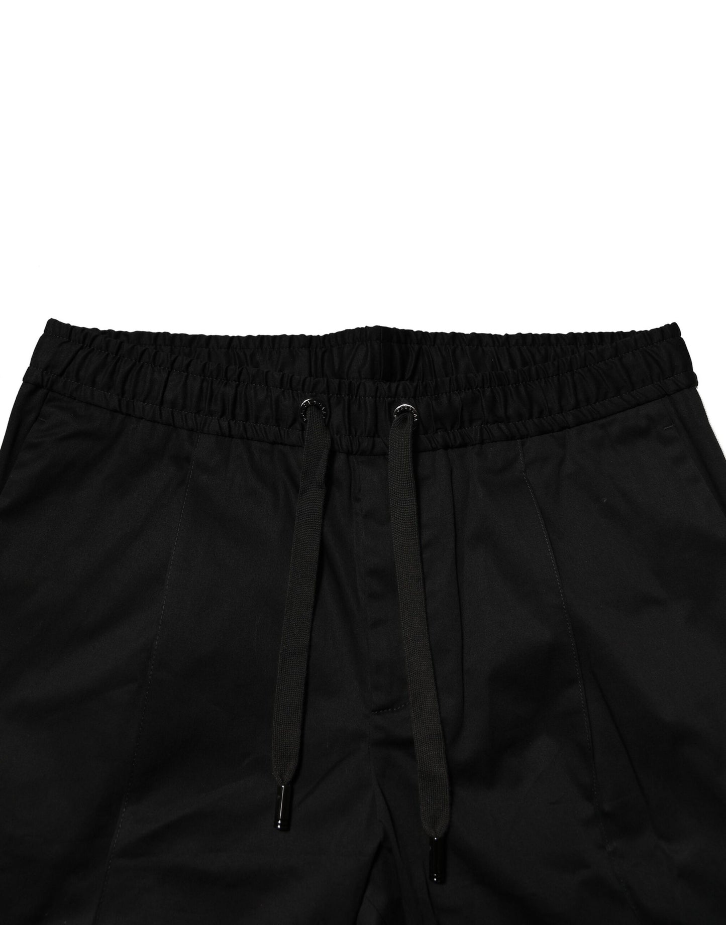 Dolce &amp; Gabbana svarta bomullsjoggingbyxor med medelhög midja