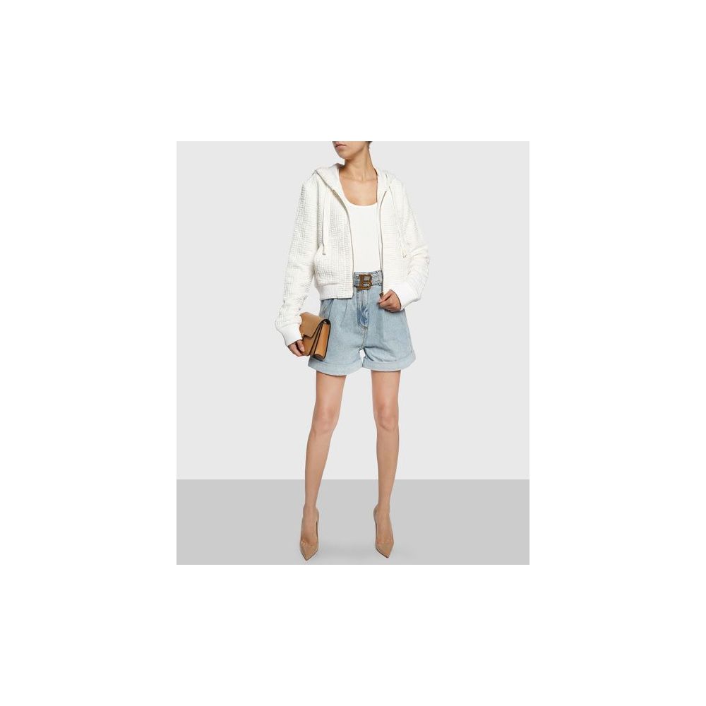 Blå bomullsshorts
