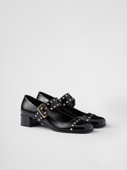 Prada Black Patent leather Mary Jane pumps