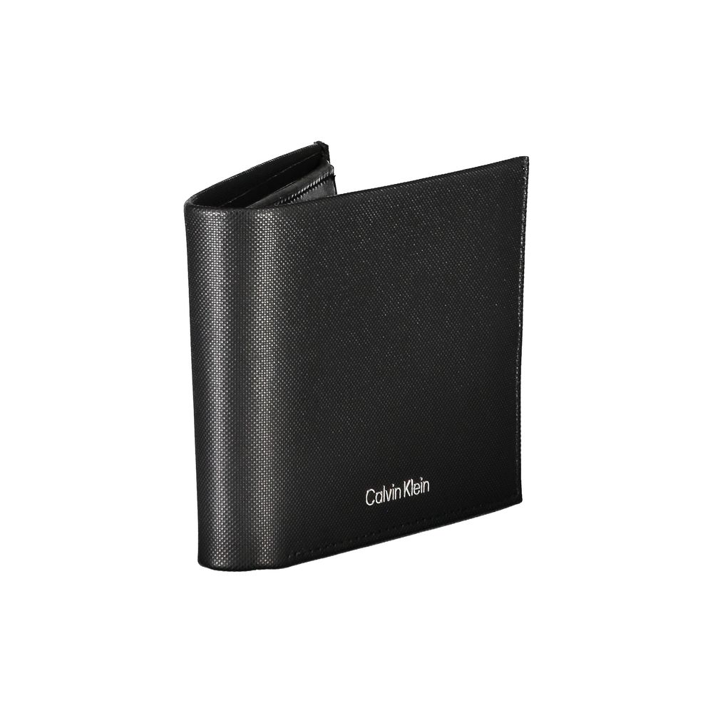 Elegant svart läderplånbok med RFID-blockering