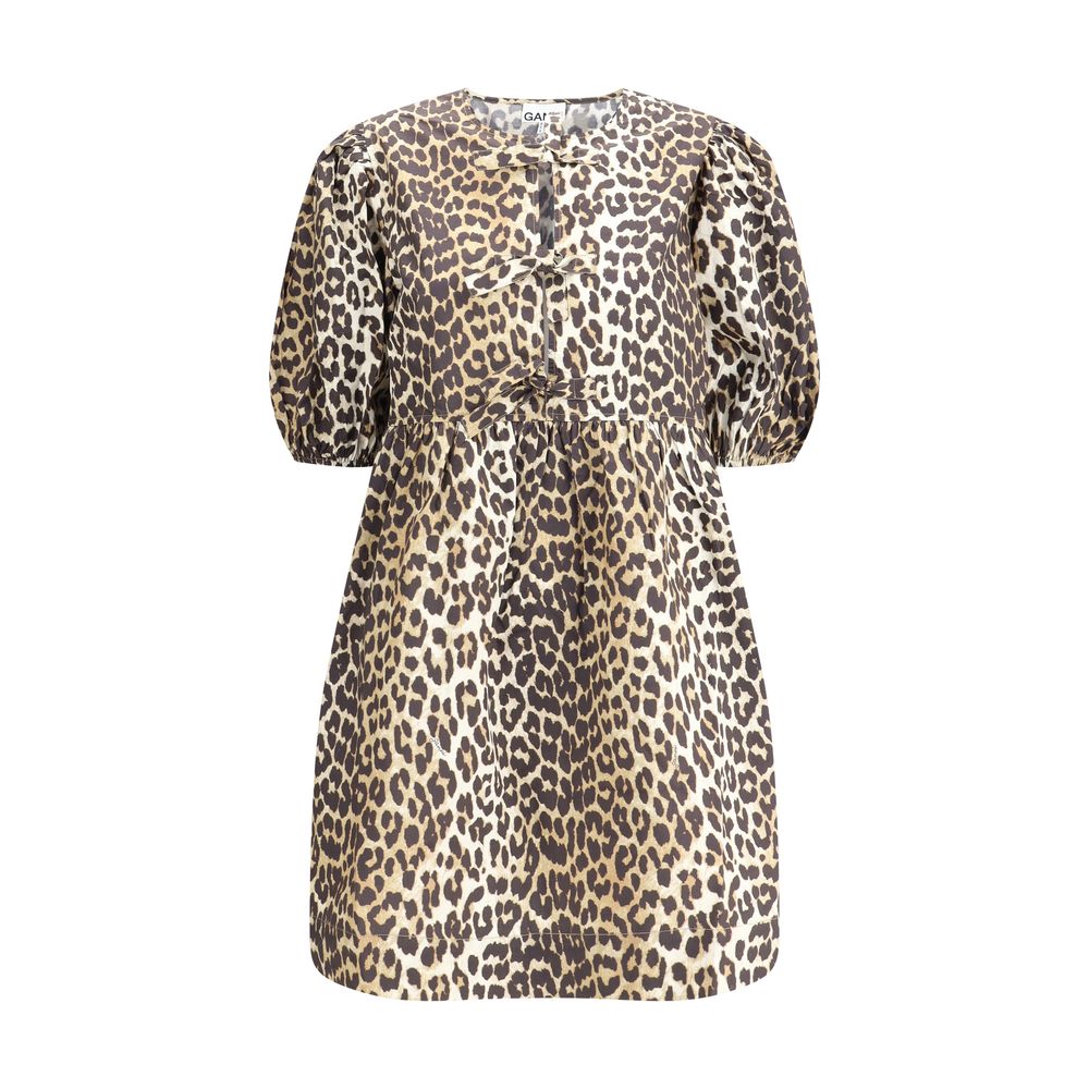 Leopardfärgad miniklänning