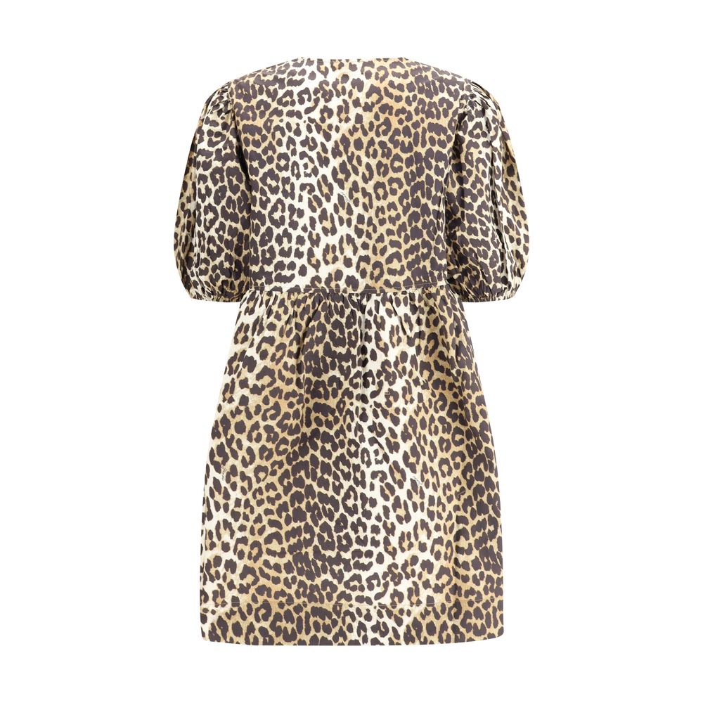 Leopardfärgad miniklänning