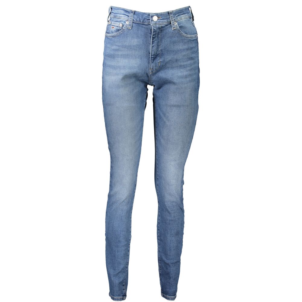 Blå bomullsjeans och byxor
