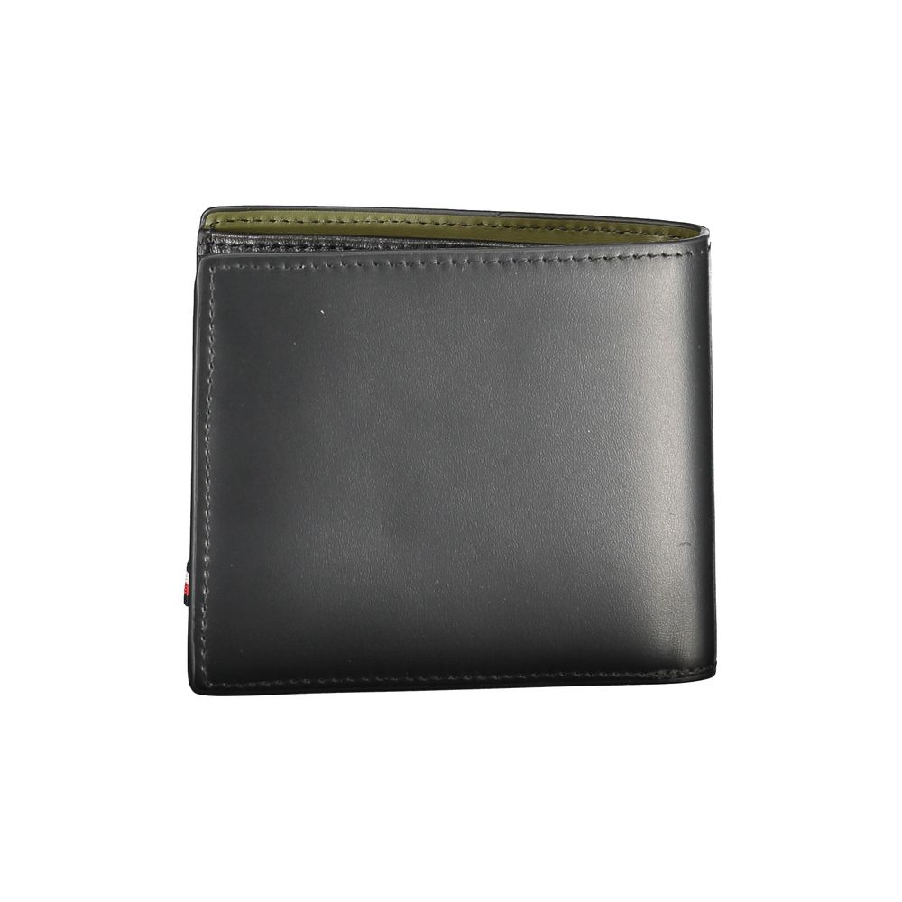 Tommy Hilfiger Black Leather Men Wallet