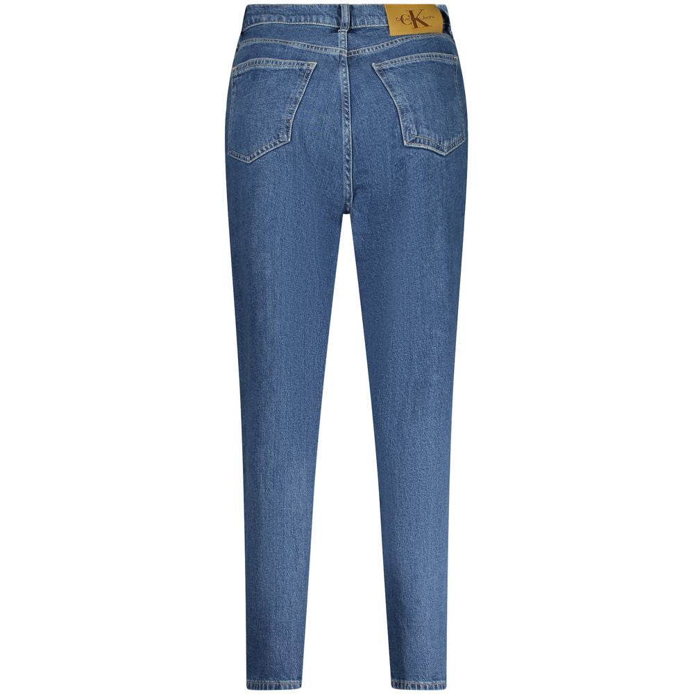 Blå bomullsjeans och byxor