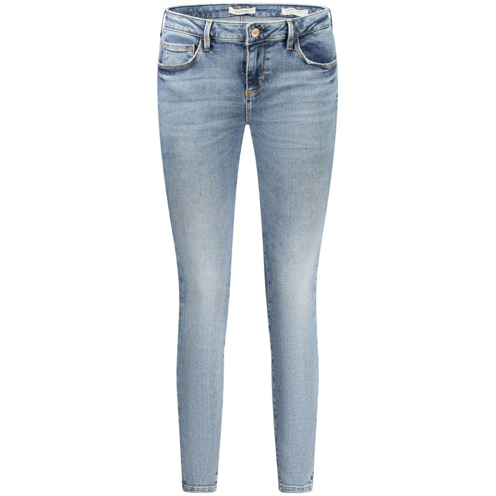 Blå bomullsjeans för kvinnor