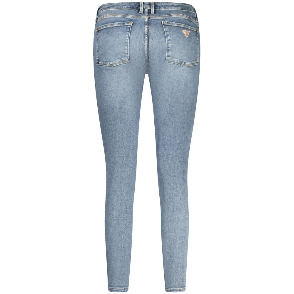 Blå bomullsjeans för kvinnor