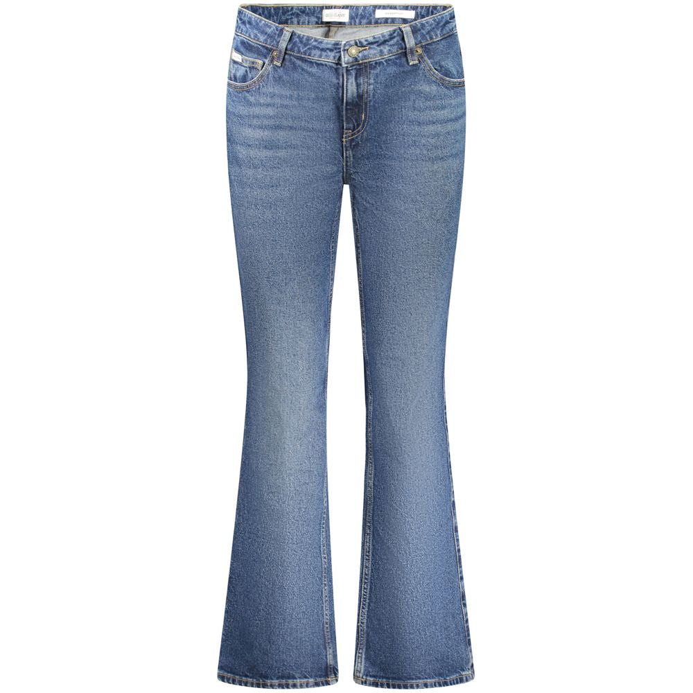 Blå bomullsjeans och byxor