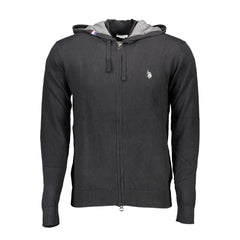 U.S. POLO ASSN. Black Cotton Mens Cardigan