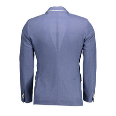 Gant Blue Cotton Men Jacket