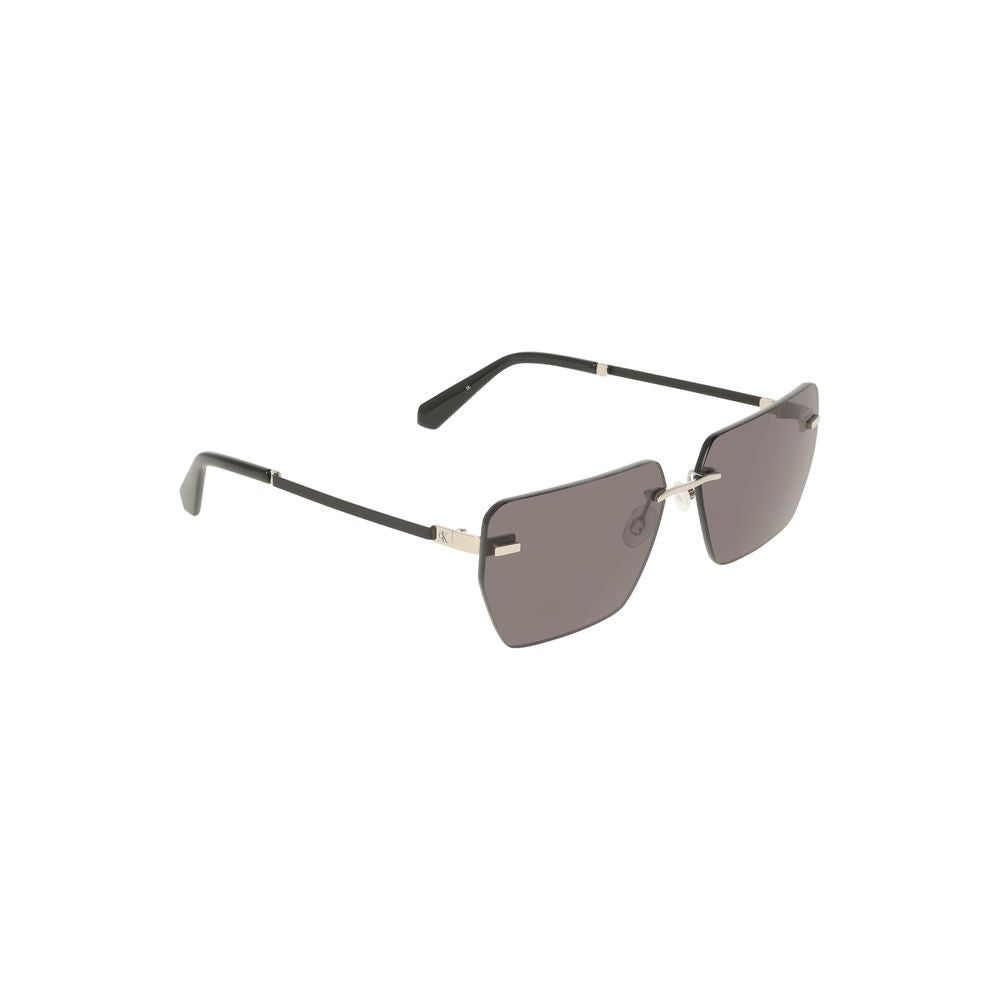Calvin Klein Gray Metal Sunglass