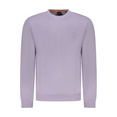 Hugo Boss Purple Cotton Men Sweater