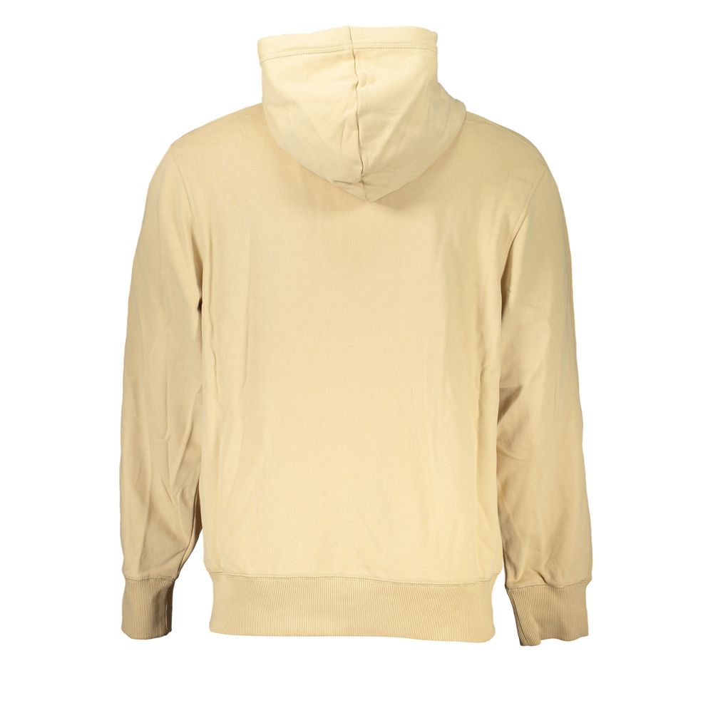 Elegant beige hettegenser med glidelås