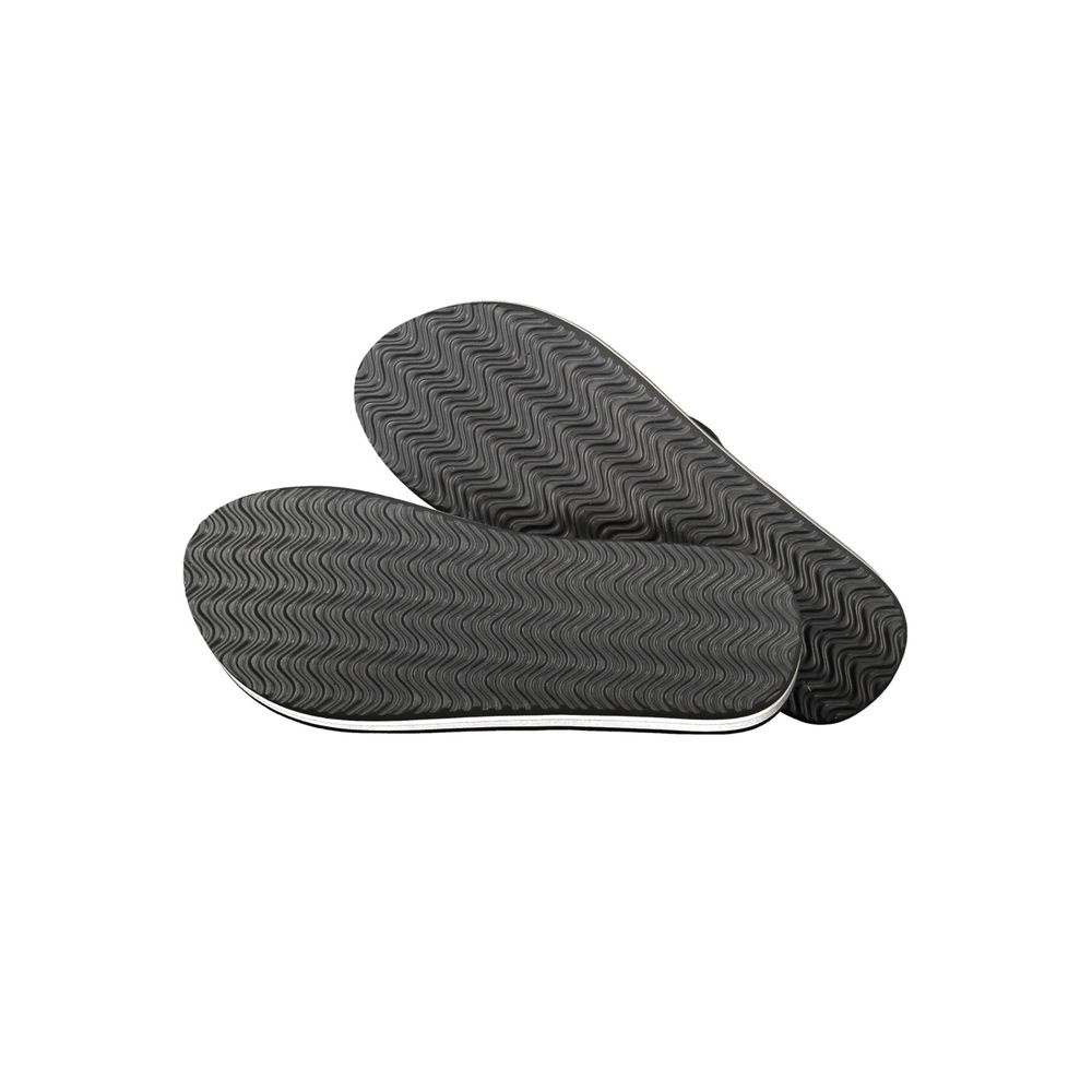 Svarte polyester damesandaler
