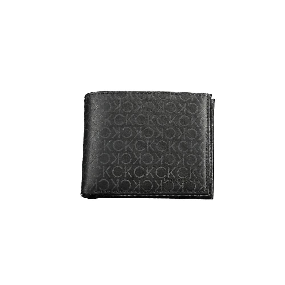 Svart polyester herrplånbok