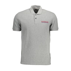 Napapijri Gray Cotton Polo Shirt