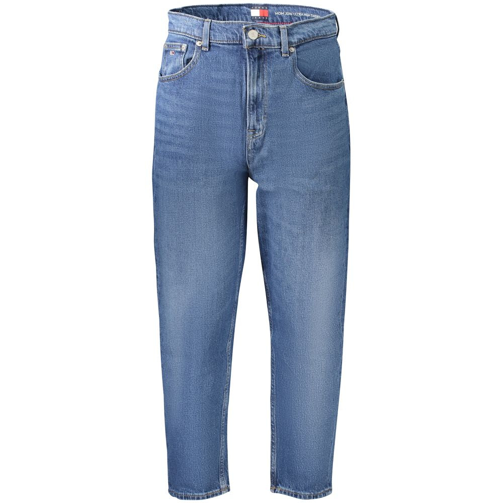 Blå bomullsjeans til dame