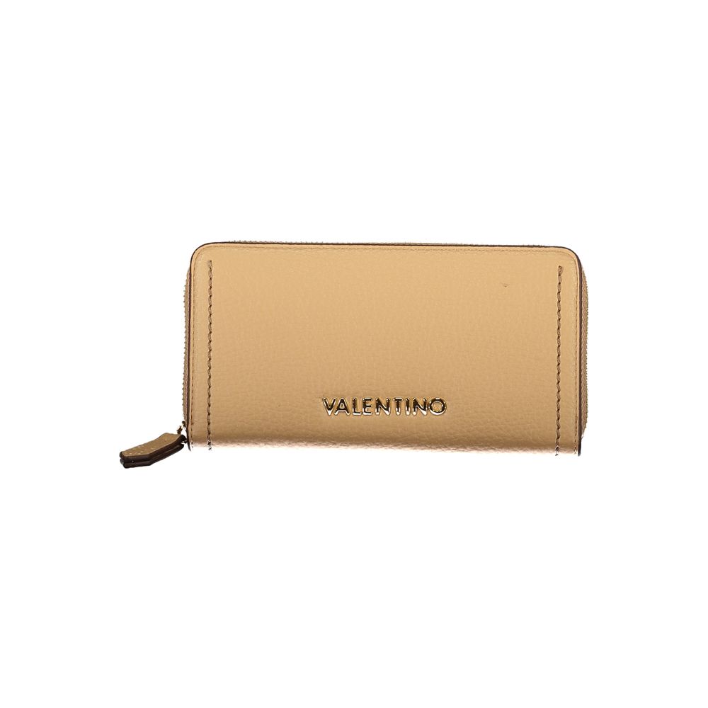 Beige polyetylen damelommebok