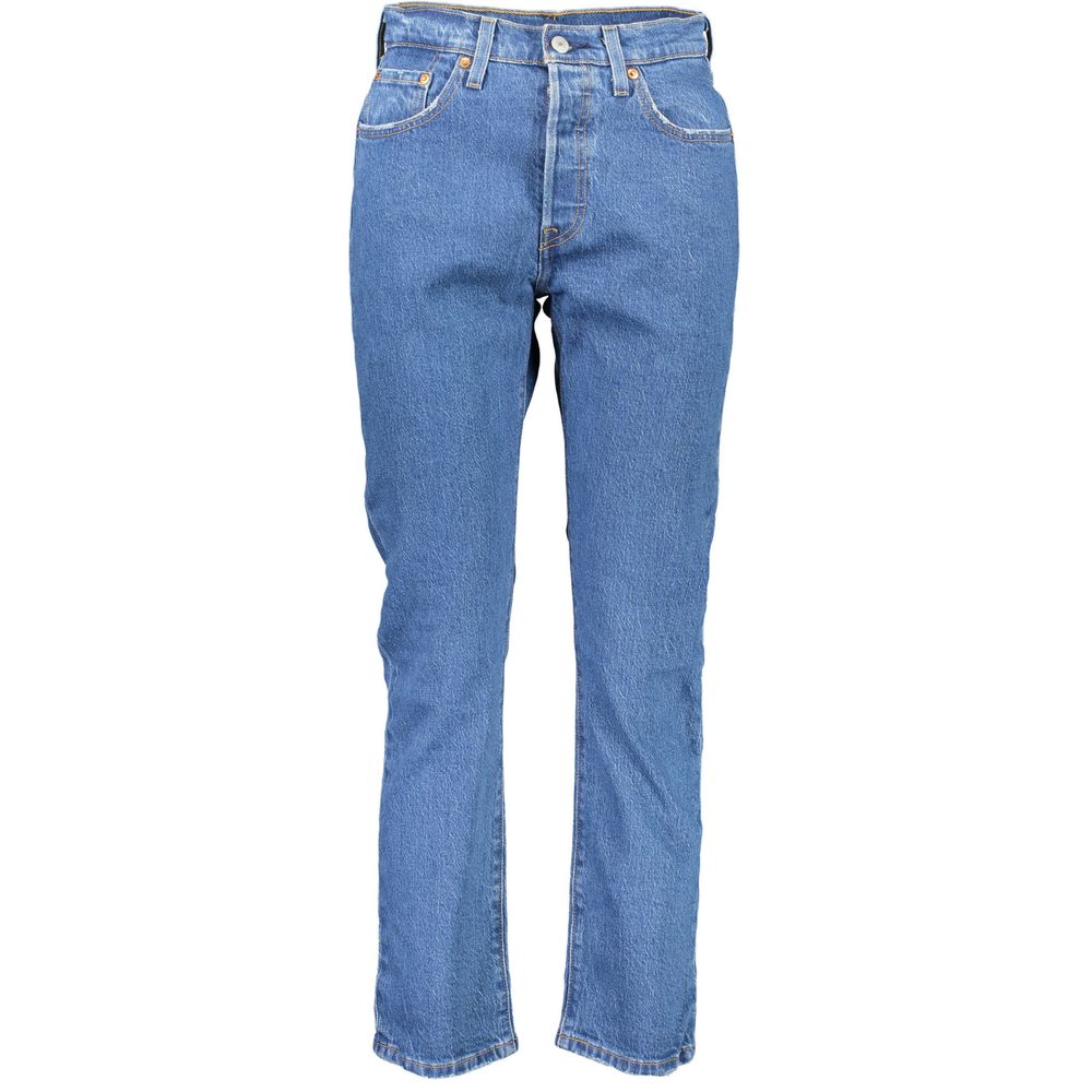 Blå bomullsjeans och byxor