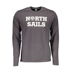 North Sails Brown Cotton Men T-Shirt