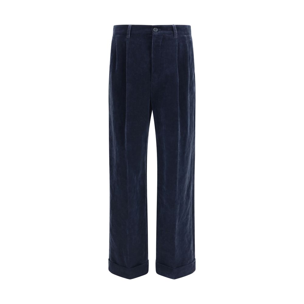 Valentino Blue Cotton Pants