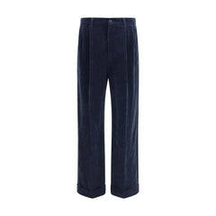 Valentino Blue Cotton Pants