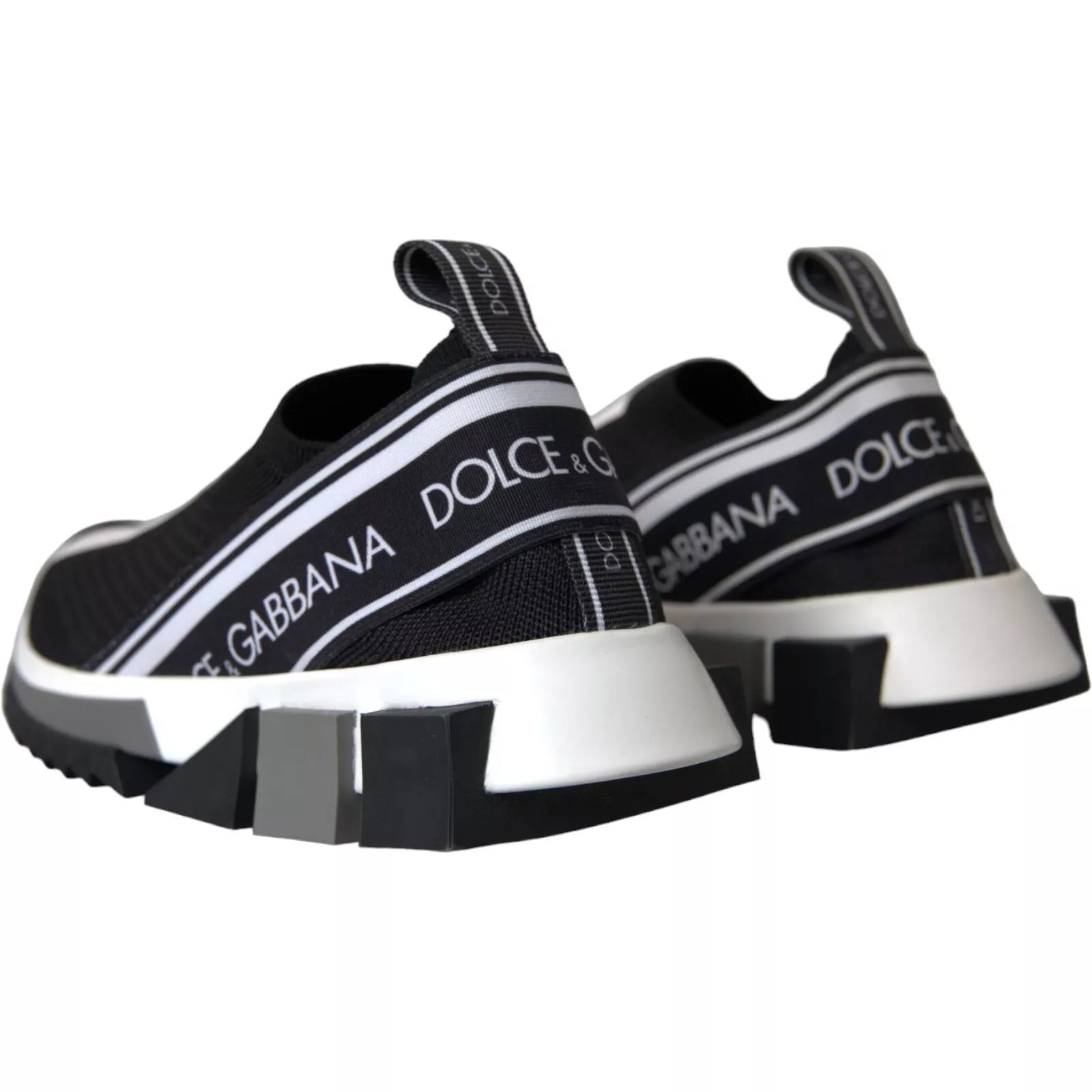 Svarta Vita Slip On Sorrento Sneakers Skor