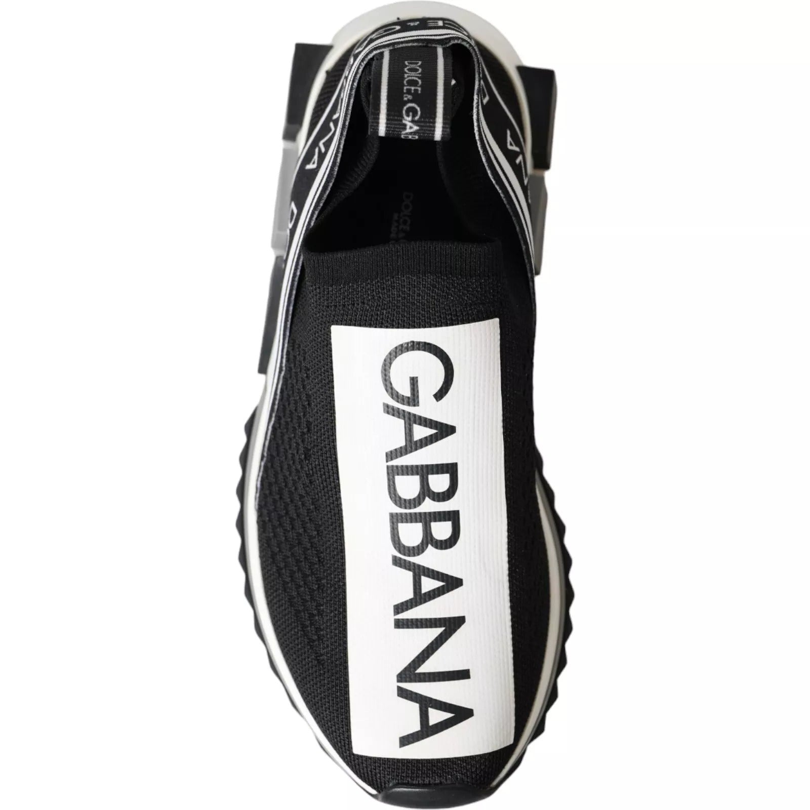 Svarta Vita Slip On Sorrento Sneakers Skor