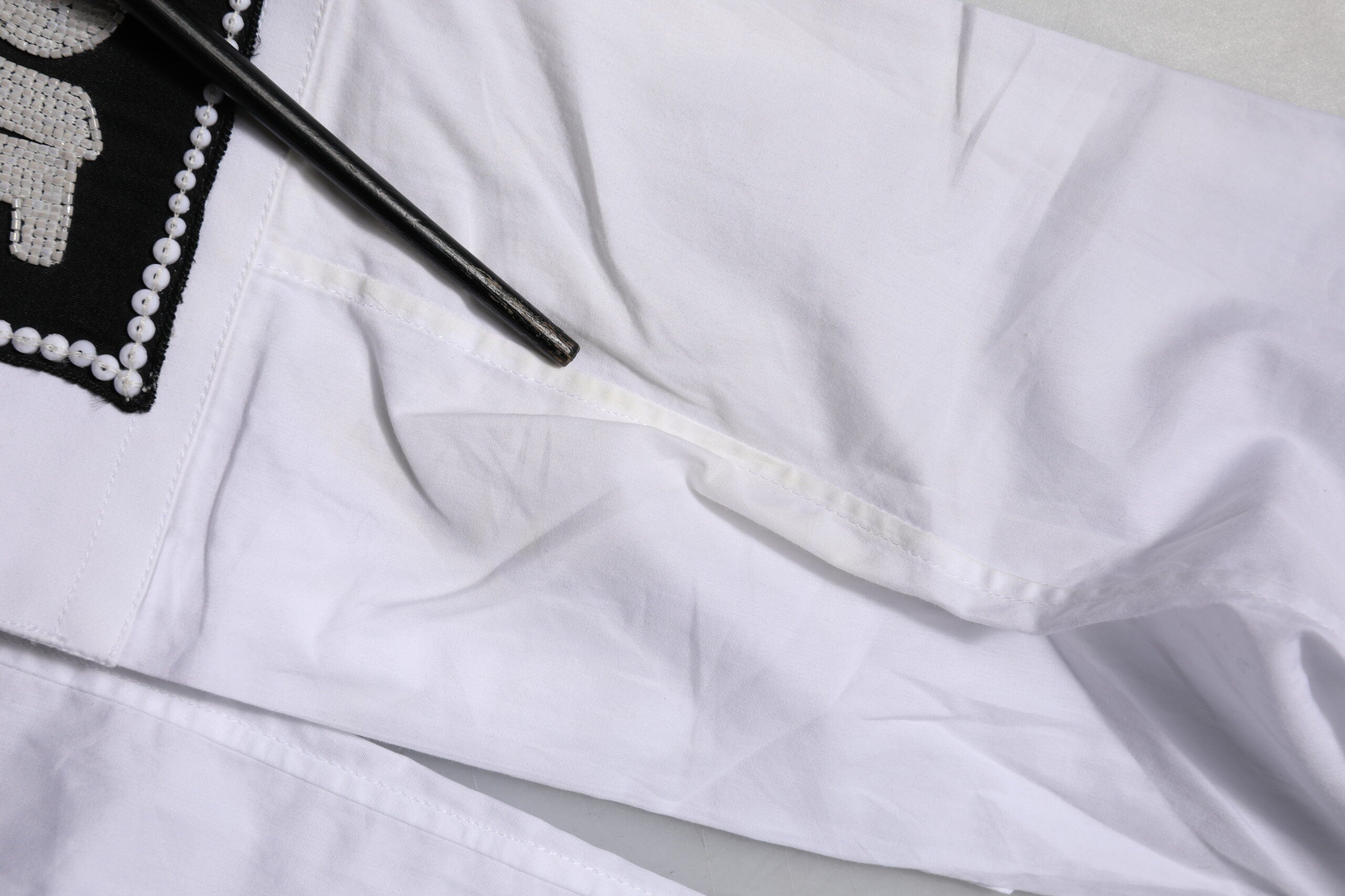 Dolce & Gabbana White Cotton GOLD Long Sleeves Formal Shirt