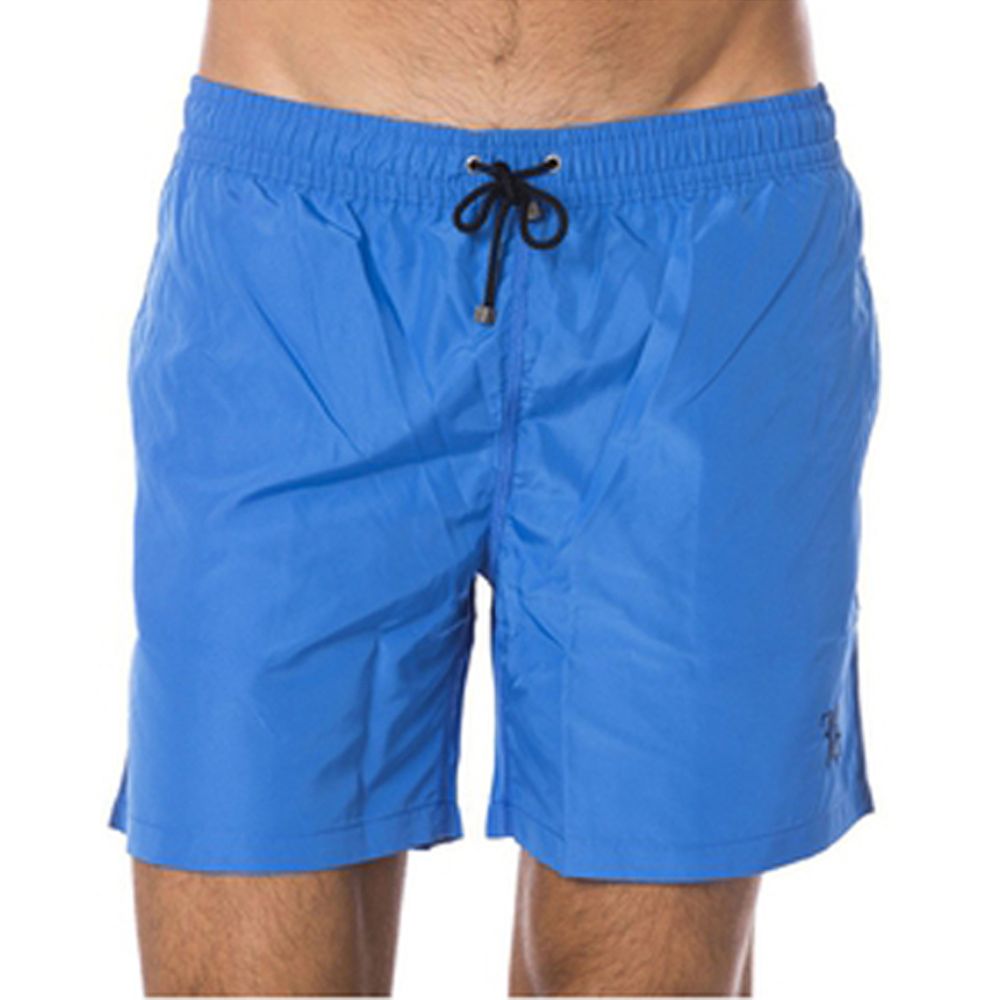 Blå polyester herrbaddräkt