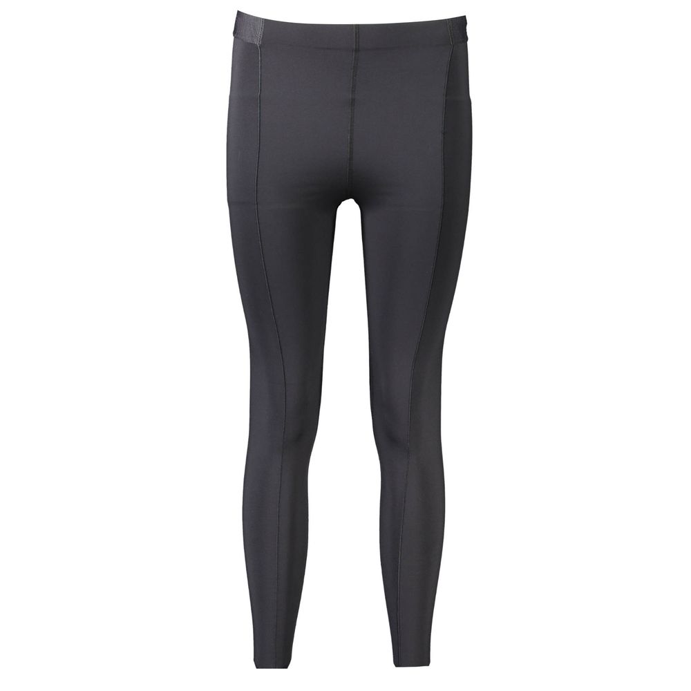 Svarta polyesterleggings för kvinnor