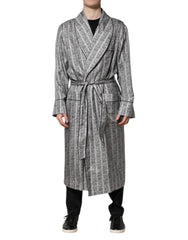 Dolce & Gabbana Multicolor Floral Robe Coat Wrap Jacket