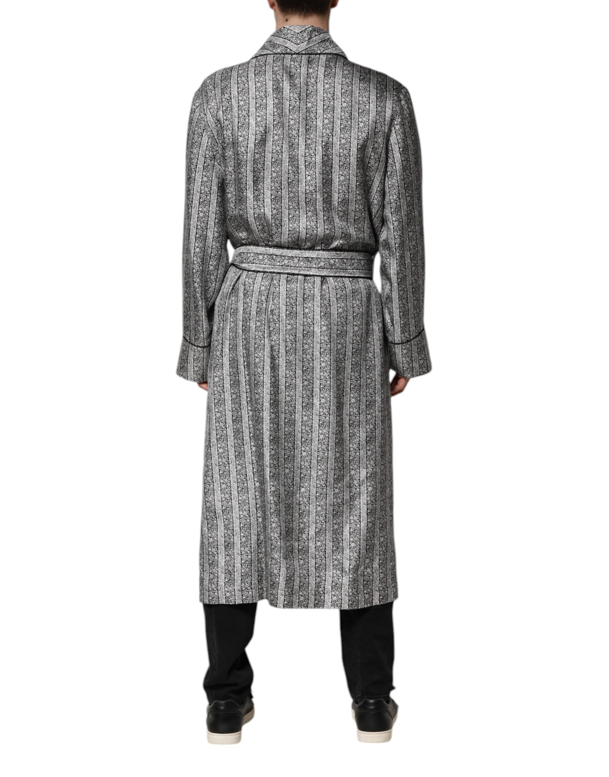 Dolce & Gabbana Multicolor Floral Robe Coat Wrap Jacket