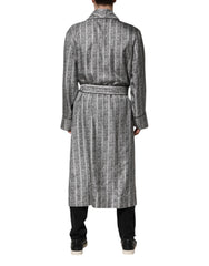 Dolce & Gabbana Multicolor Floral Robe Coat Wrap Jacket