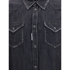 Dsquared² Black Denim Shirt