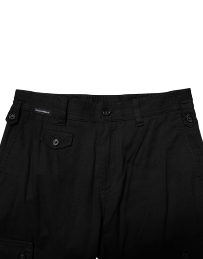 Dolce &amp; Gabbana svarte bomullsformelle herrebukser