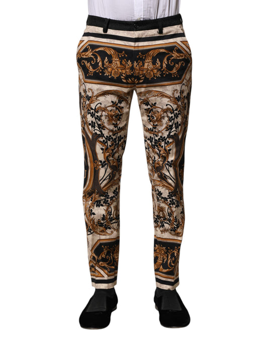 Dolce &amp; Gabbana flerfärgade blommiga klänningsbyxor