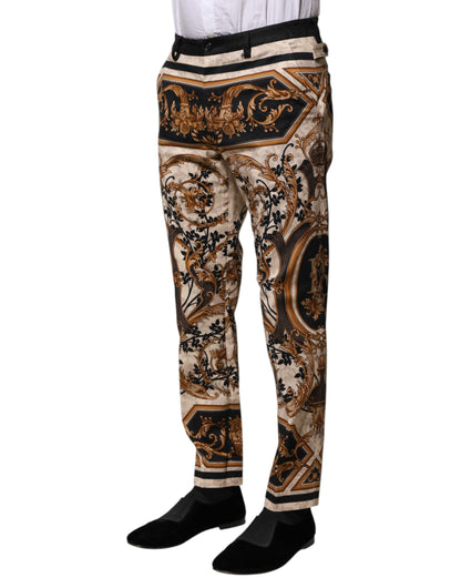 Dolce &amp; Gabbana flerfärgade blommiga klänningsbyxor