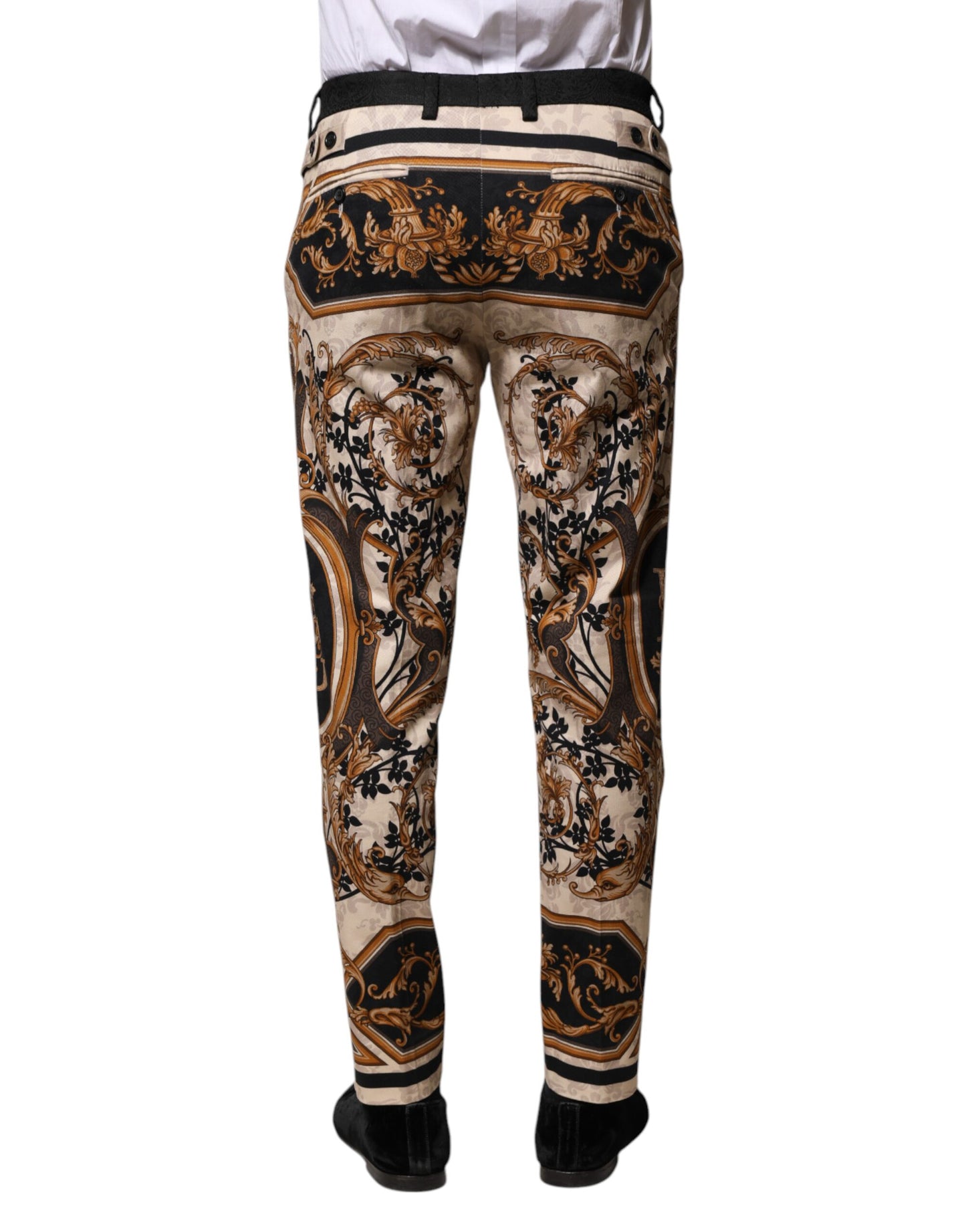 Dolce &amp; Gabbana flerfärgade blommiga klänningsbyxor