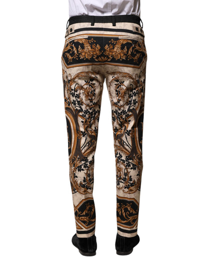 Dolce &amp; Gabbana flerfärgade blommiga klänningsbyxor