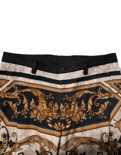 Dolce &amp; Gabbana flerfärgade blommiga klänningsbyxor