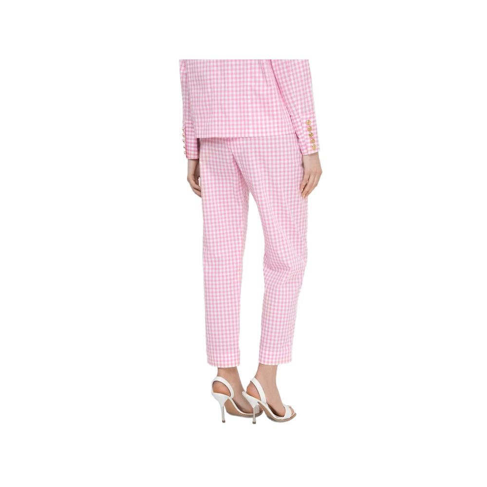 Rosa bomullsjeans och byxor