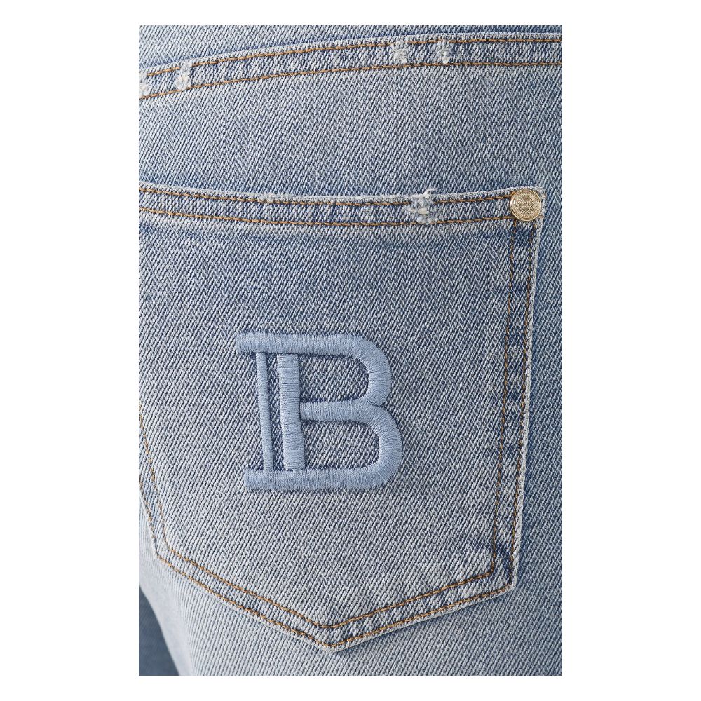 Blå bomullsjeans och byxor